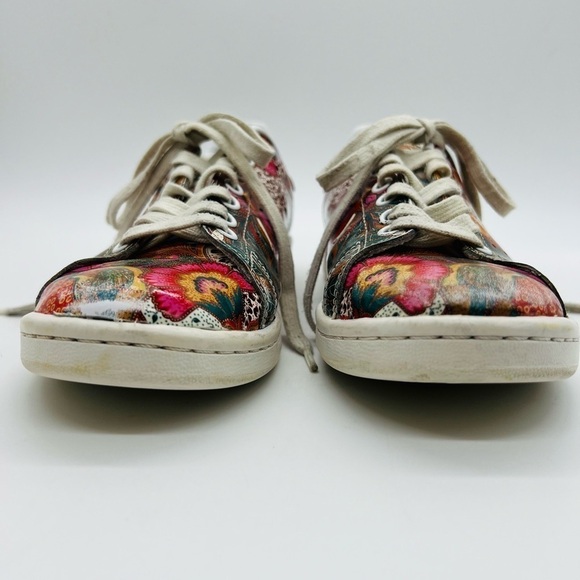 ADIDAS STAN SMITH WOMENS COLORFUL FLORAL & FRUITY LACE UP LEATHER SNEAKERS SZ 7 - Picture 15 of 15